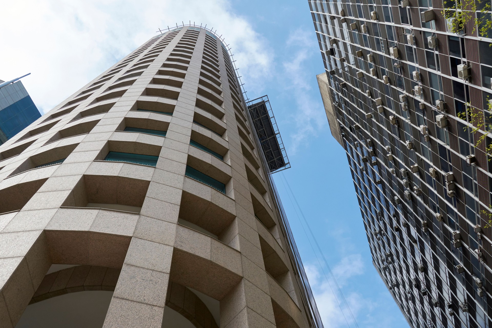 Edifícios de escritórios na cidade de São Paulo.